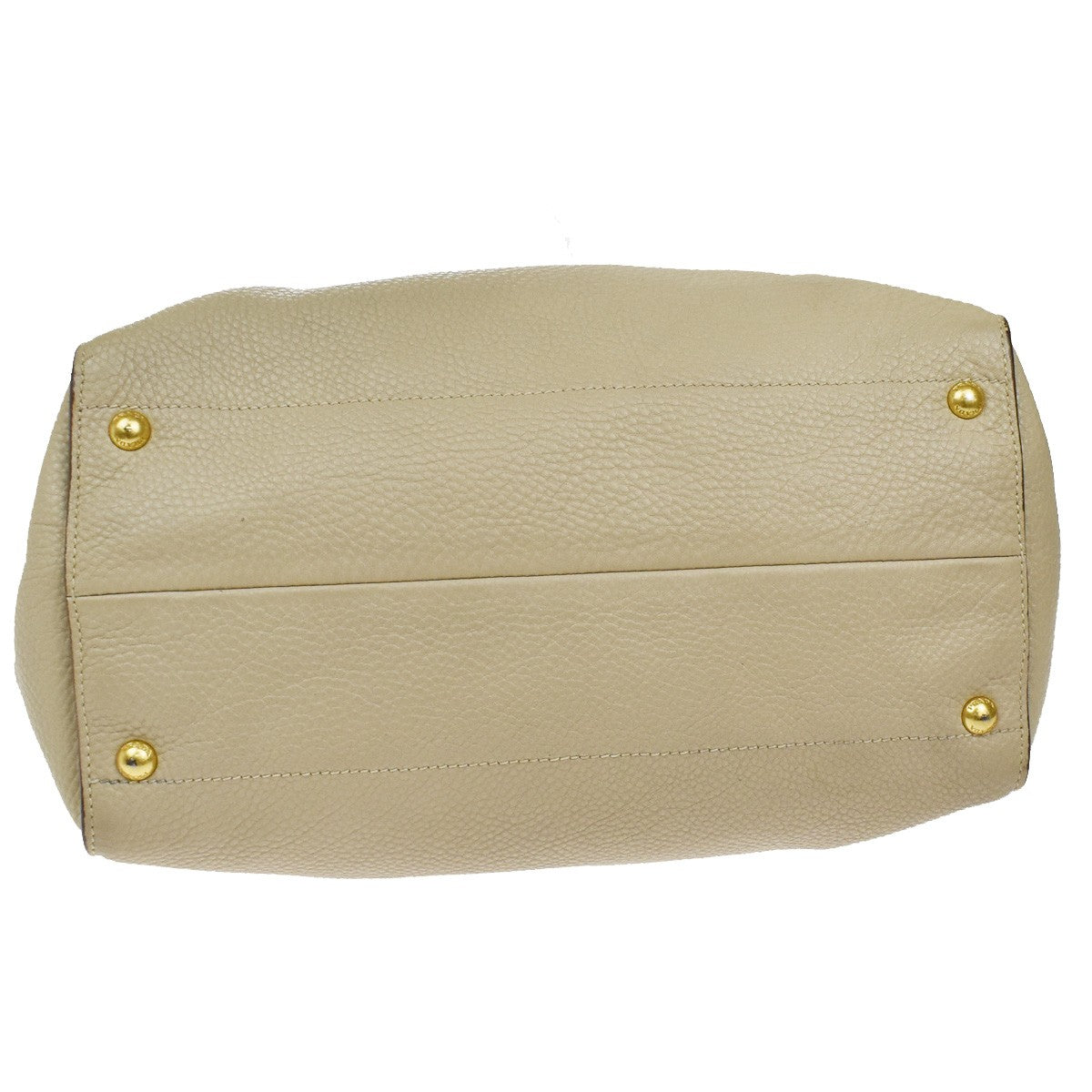 Prada Twin Shopping Tote Vitello Daino, BEIGE, LEATHER, Handbag