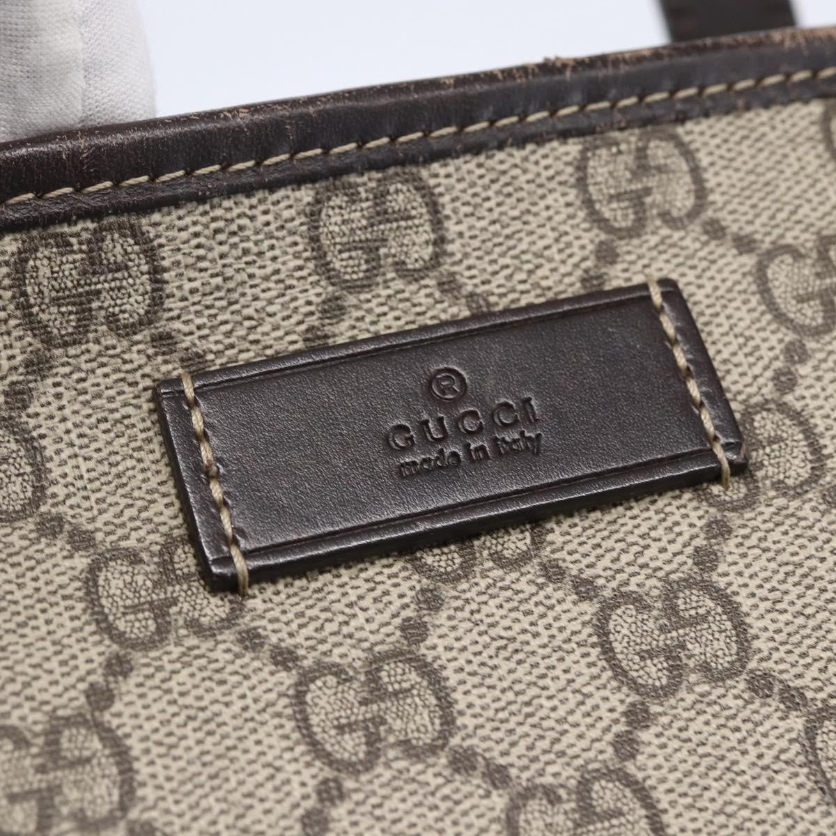 Gucci Plus Tote GG Coated Canvas with Leather, BEIGE, CANVAS, Tote bag