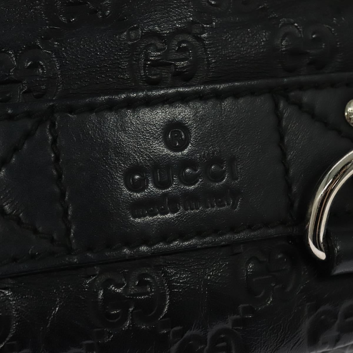 Gucci Waist Bag Guccissima Leather, BLACK, LEATHER, Clutche & pouche