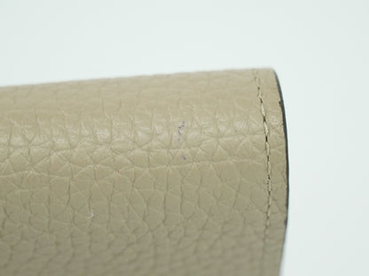 Louis Vuitton Capucines Compact wallet Leather, BEIGE, LEATHER, Wallets