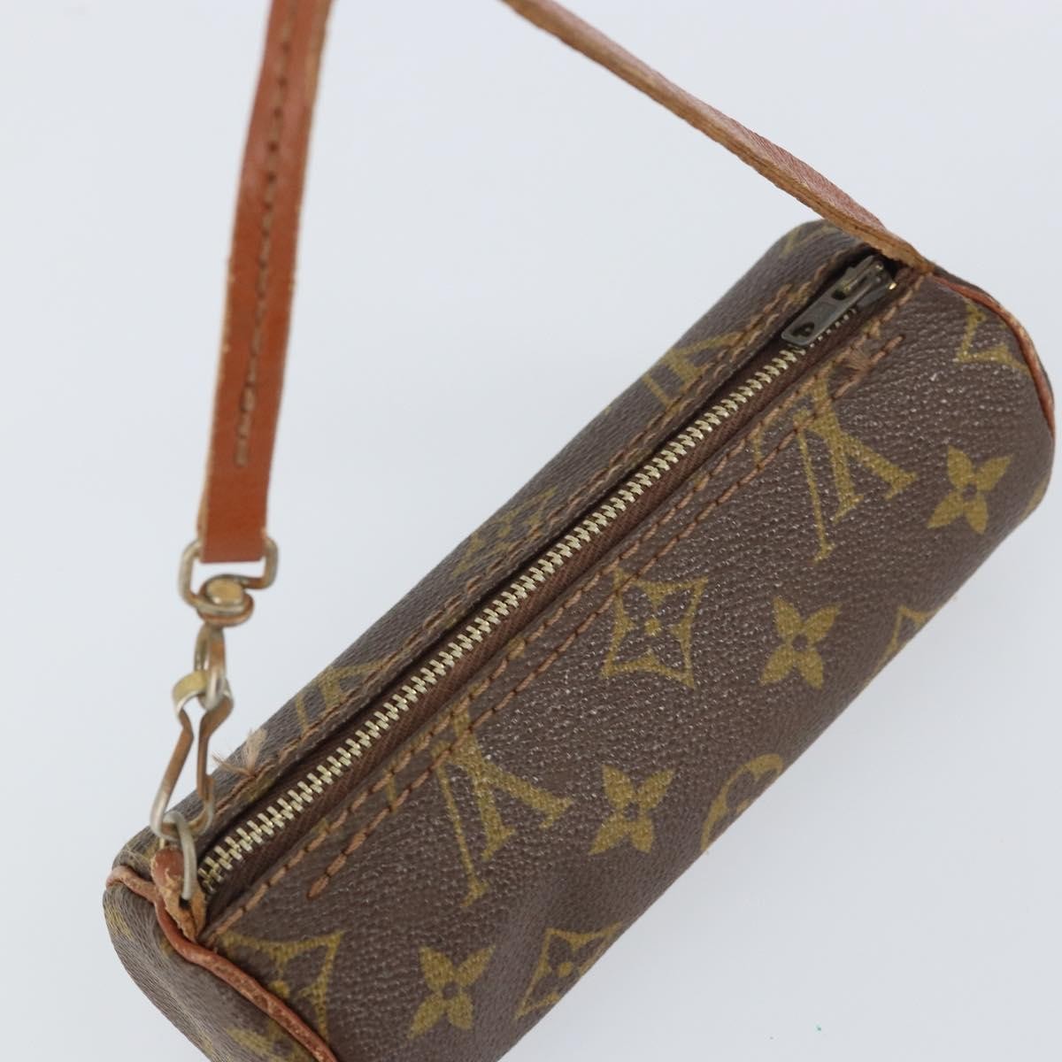Louis Vuitton Papillon Pochette Monogram Canvas, BROWN, CANVAS, Clutche & pouche