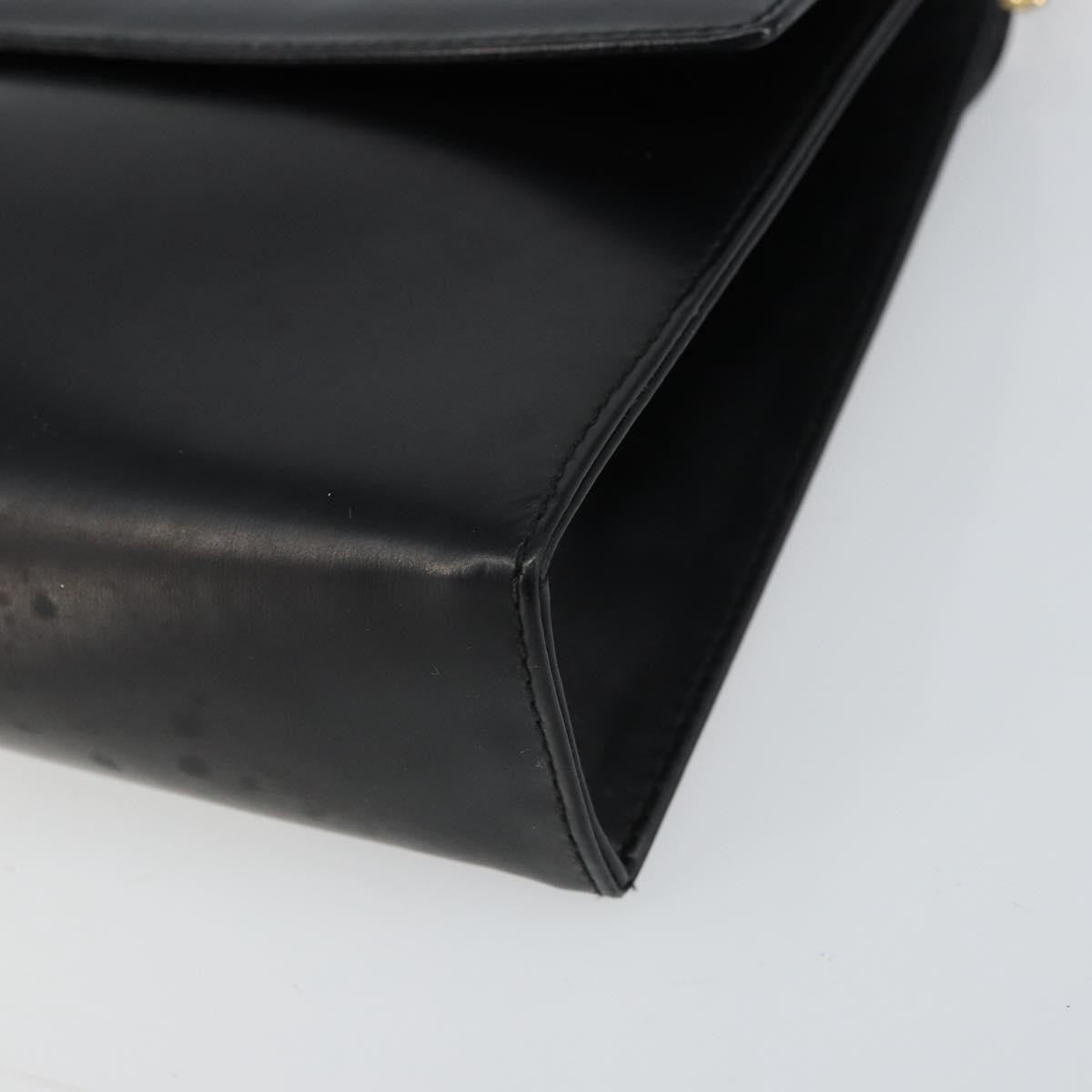 Salvatore Ferragamo Gancini Chain Shoulder bag Leather, BLACK, LEATHER, Shoulder bag