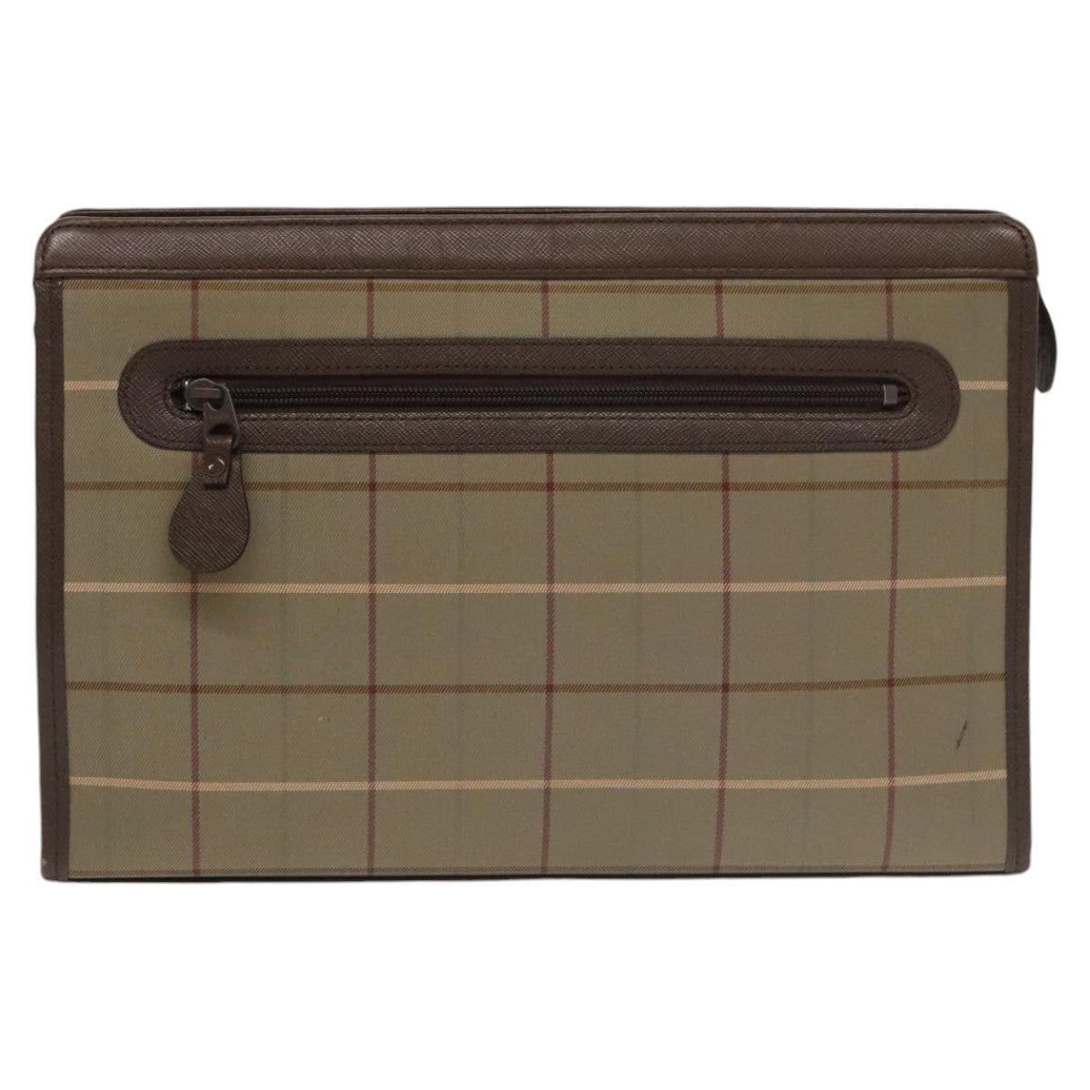 Burberry Nova check Pochette Canvas, BEIGE, CANVAS, Clutche & pouche