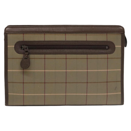 Burberry Nova check Pochette Canvas, BEIGE, CANVAS, Clutche & pouche