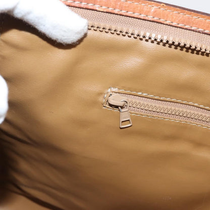 Celine Macadam Pochette Canvas and Leather, BROWN, CANVAS, Clutche & pouche