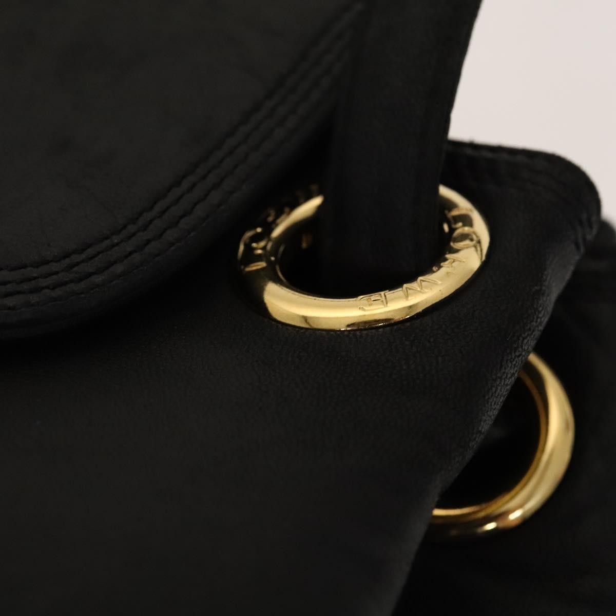 Loewe Vintage Shoulder Bag Leather, BLACK, LEATHER, Shoulder bag