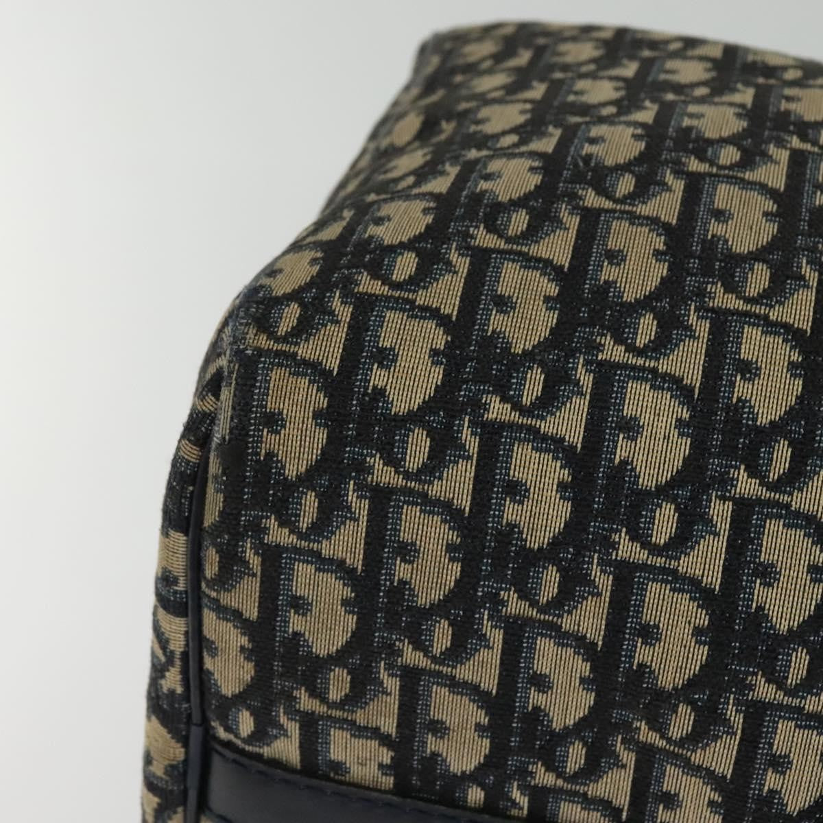 Christian Dior Vintage Trotter Boston Bag Diorissimo Canvas, NAVY, CANVAS, Travel bag