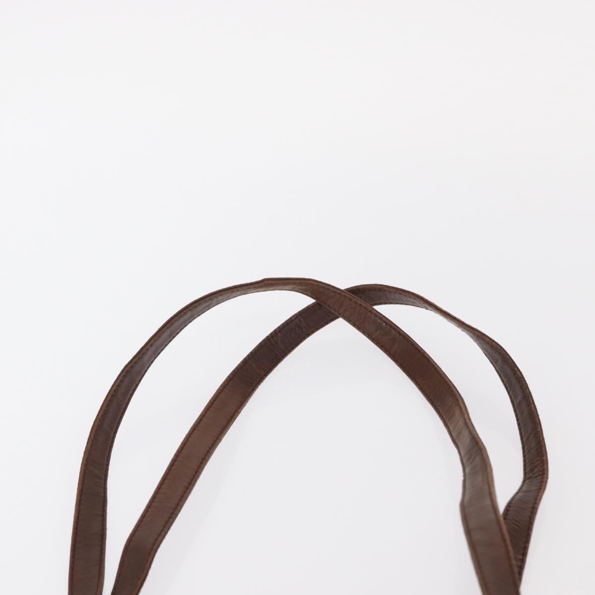 Loewe Anagram Shoulder Bag Leather, BROWN, LEATHER, Shoulder bag