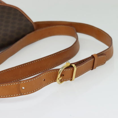 Celine Tricolor Trapeze Bag Leather, BROWN, CANVAS, Handbag