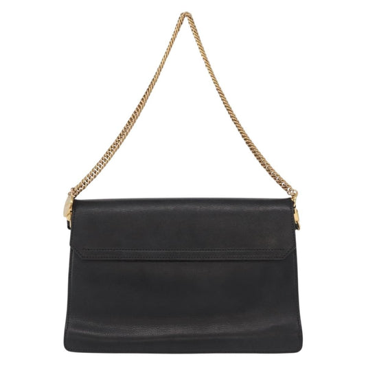 Givenchy GV3 Flap Bag Leather, BLACK, LEATHER, Shoulder bag