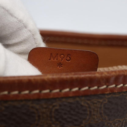 Celine Vintage Macadam Tote bag Canvas, BROWN, PVC, Tote bag