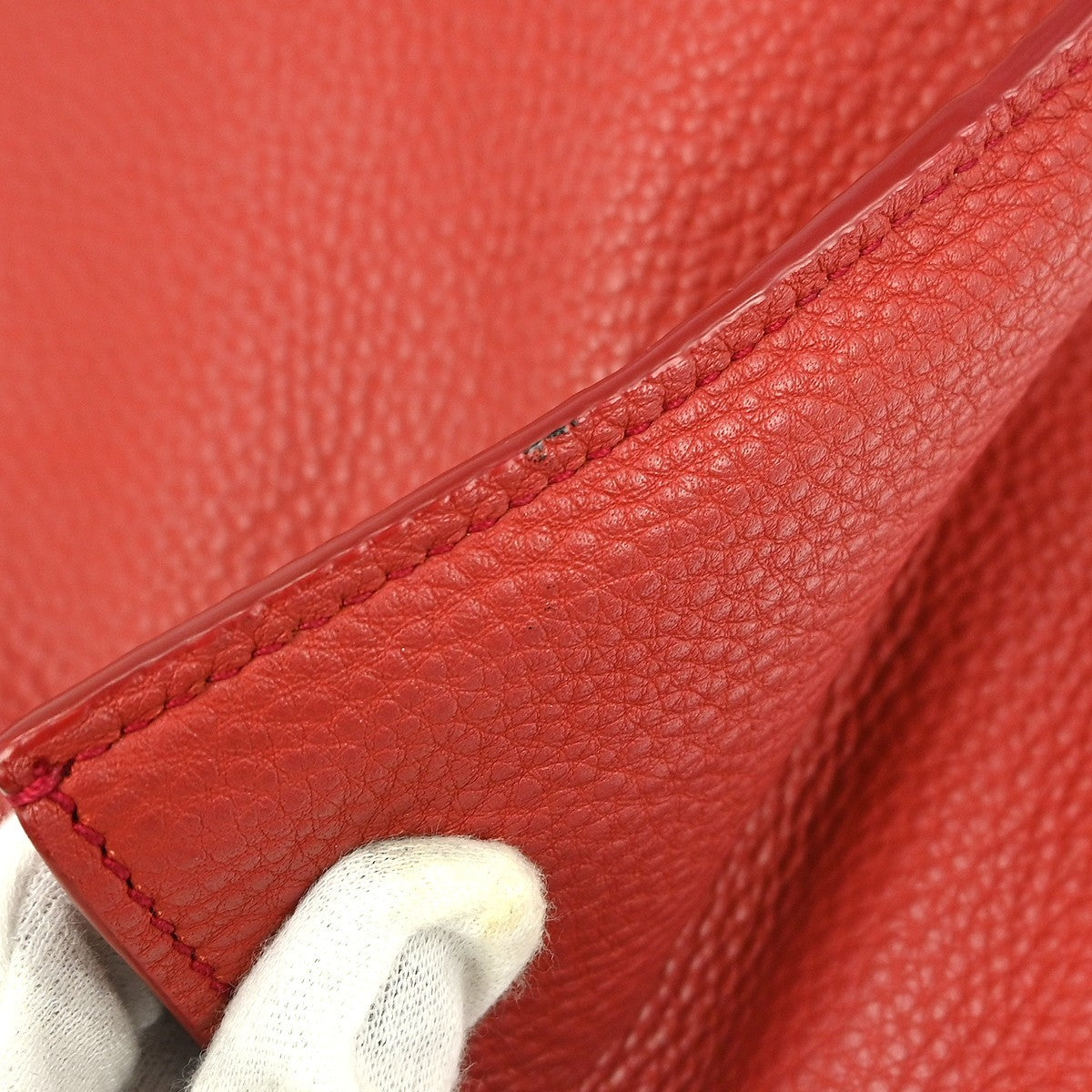 Miu Miu Vintage Tote bag Leather, RED, LEATHER, Tote bag