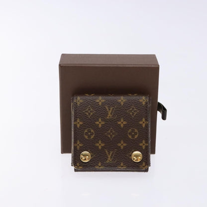 Louis Vuitton CASE JEWELRY BOX Canvas, BROWN, CANVAS, Wallets