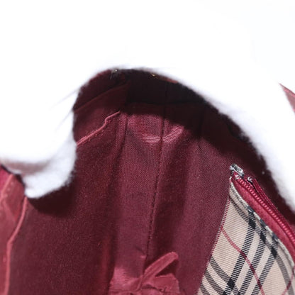 Burberry Vintage Shoulder Bag Leather, BURGUNDY, LEATHER, Shoulder bag