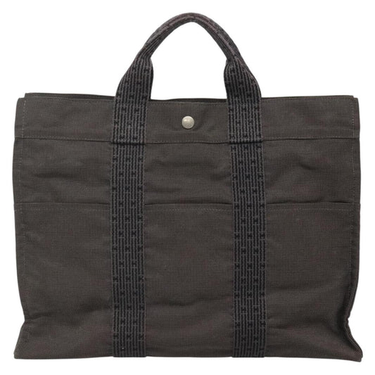 Hermes Fourre-tout Herline Fourre-tout Herline, GRAY, CANVAS, Tote bag
