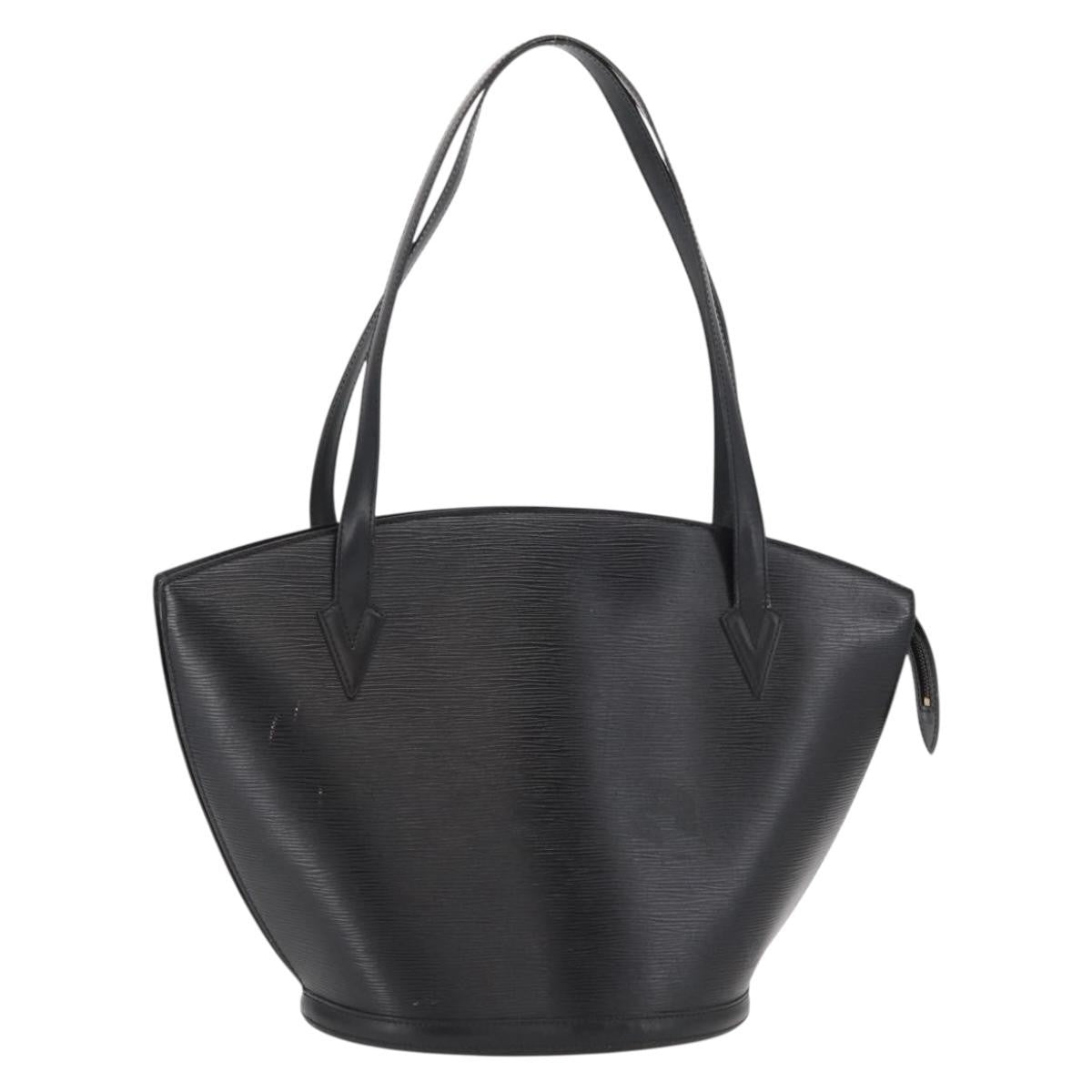 Louis Vuitton Saint Jacques Handbag Epi Leather, BLACK, LEATHER, Shoulder bag