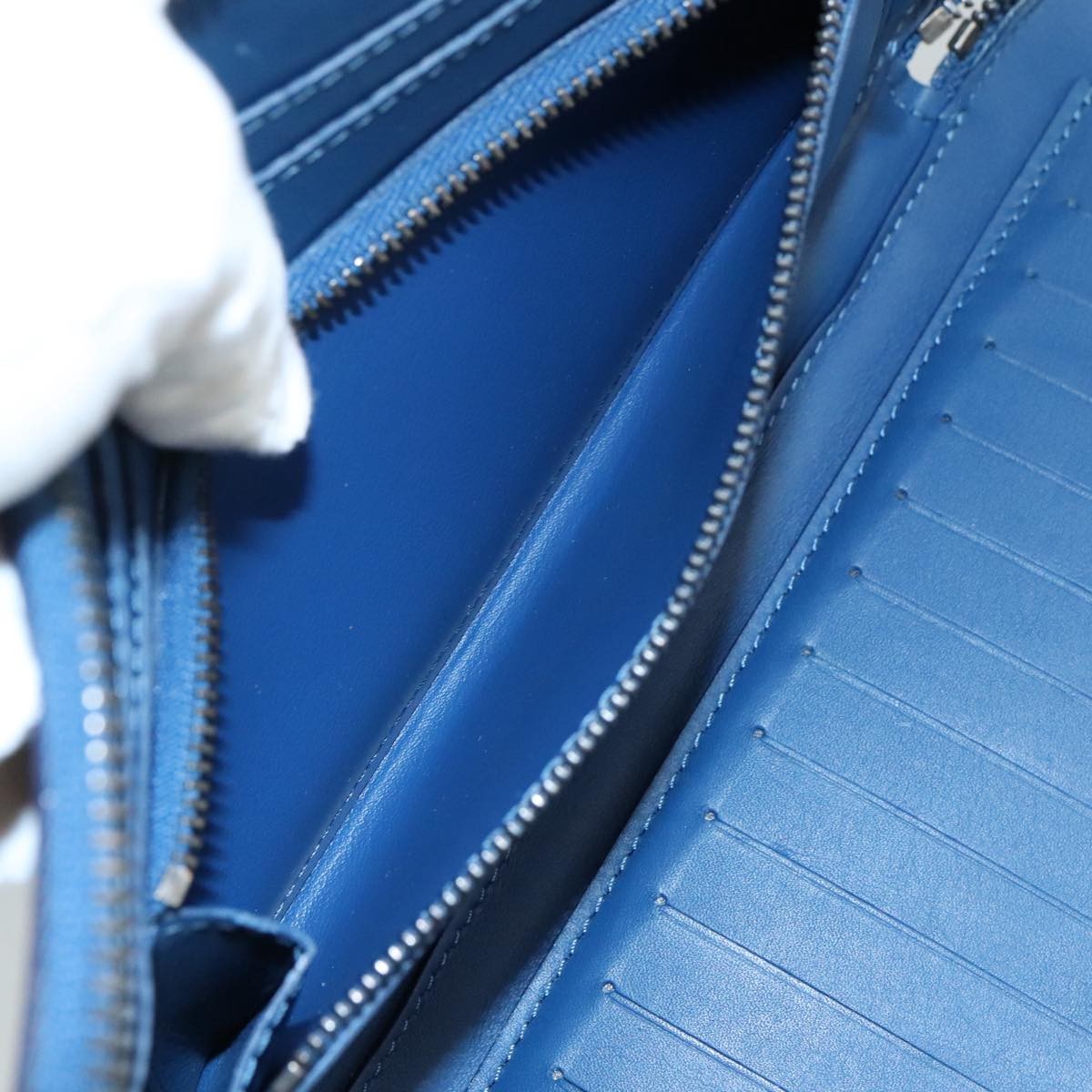 Louis Vuitton Atoll Organizer Wallet Damier Infini Leather, BLUE, LEATHER, Wallets