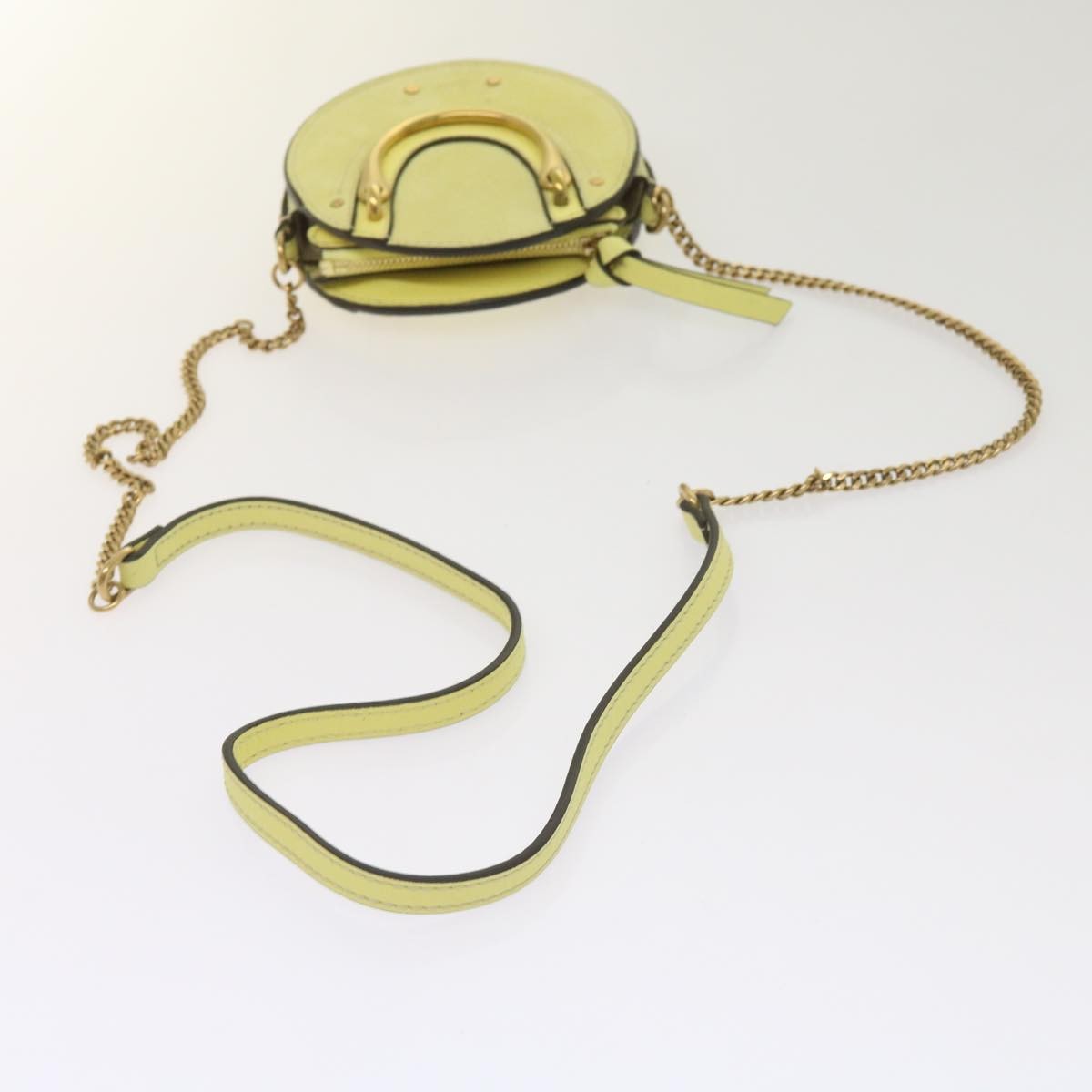 Chloe Pixie Crossbody Bag Leather and Suede, YELLOW, SUEDE, Crossbody bag