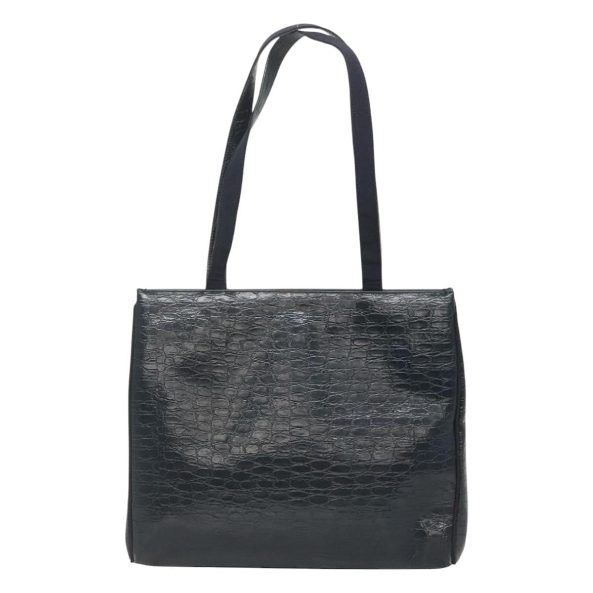 Salvatore Ferragamo Vara shoulder Bag Leather, NAVY, LEATHER, Shoulder bag