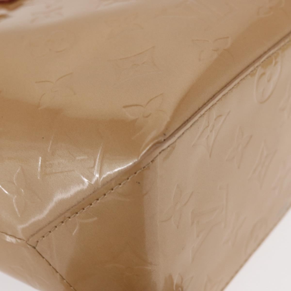 Louis Vuitton Reade Handbag Monogram Vernis, BEIGE, PATENT_LEATHER, Handbag