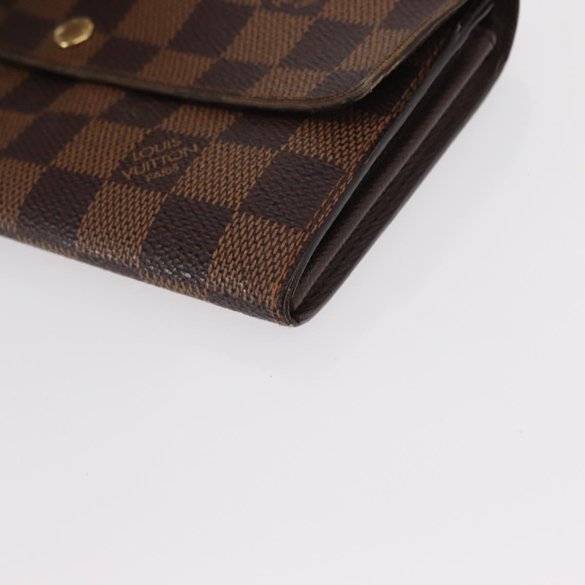 Louis Vuitton Sarah Wallet NM Damier, BROWN, CANVAS, Wallets