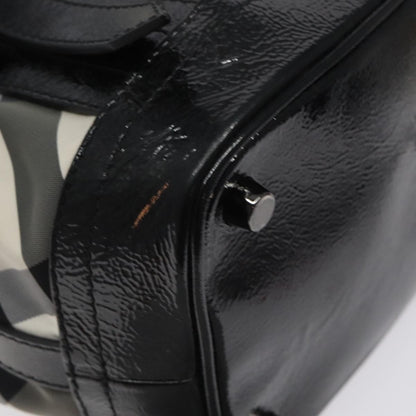 Burberry Lowry Convertible Tote Beat Check Nylon, BLACK, NYLON, Tote bag