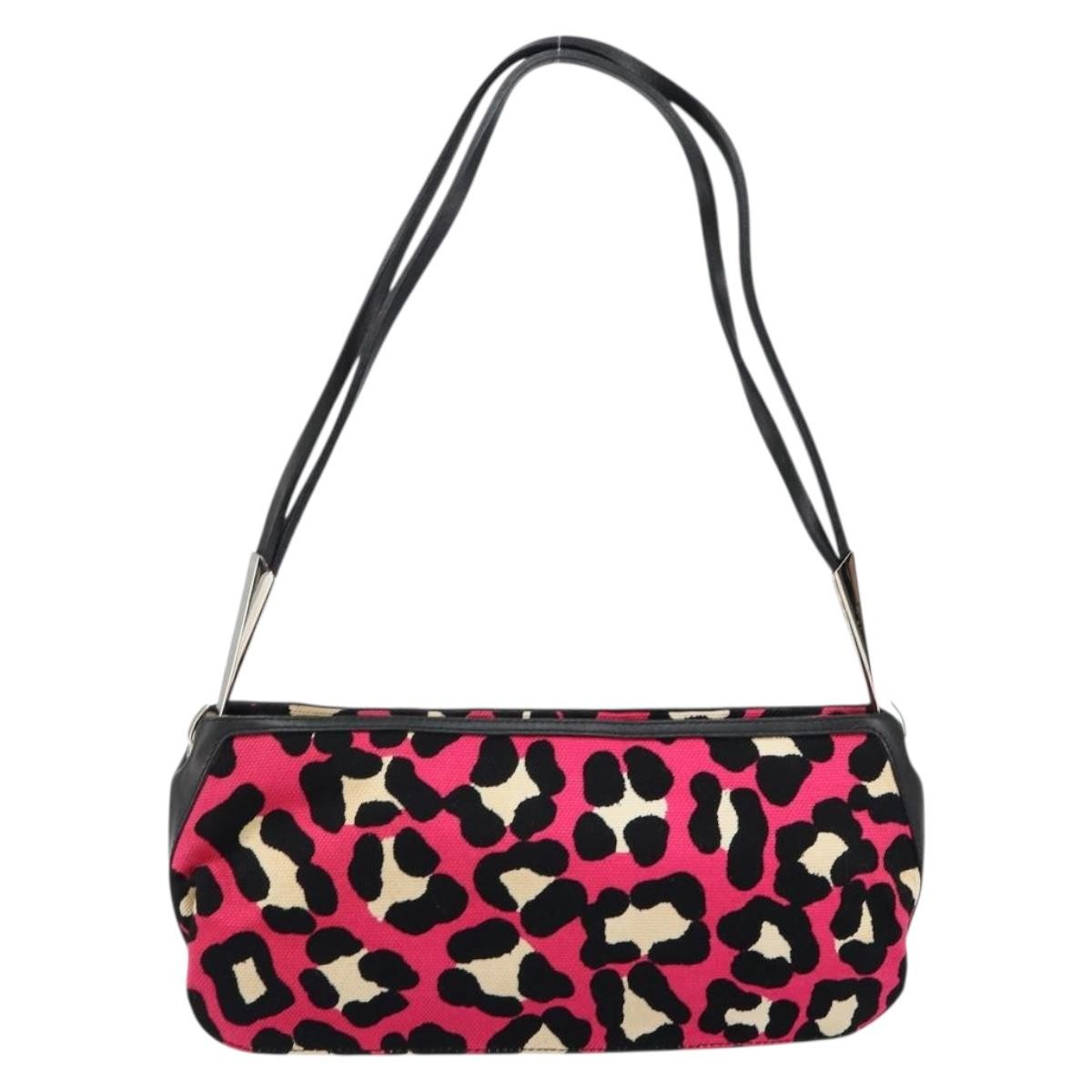 Bottega Veneta Vintage Shoulder Bag Canvas, PINK, CANVAS, Shoulder bag