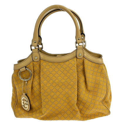 Gucci Sukey Tote GG Canvas with Leather, BEIGE, CANVAS, Tote bag