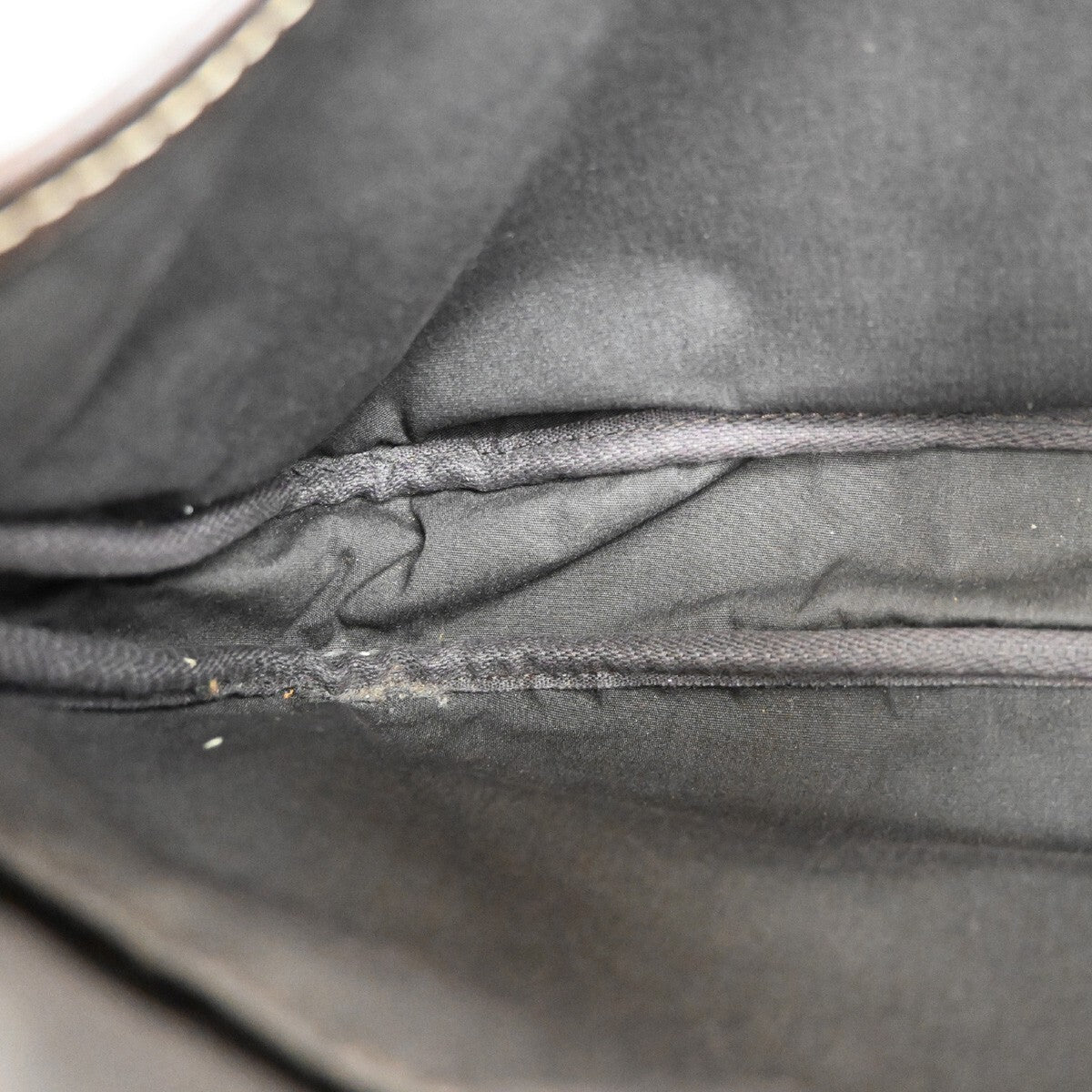 Louis Vuitton Saumur Handbag Mini Lin, BROWN, CANVAS, Handbag