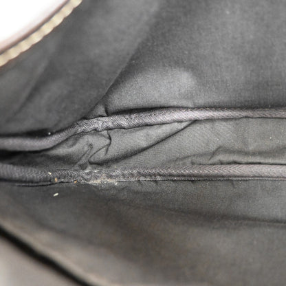 Louis Vuitton Saumur Handbag Mini Lin, BROWN, CANVAS, Handbag