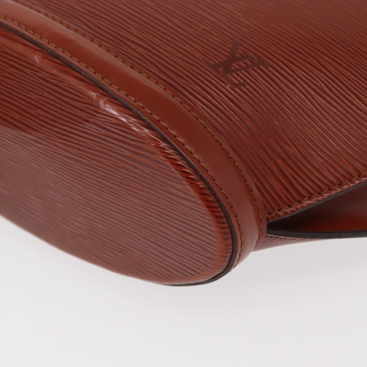 Louis Vuitton Saint Jacques Handbag Epi Leather, BROWN, LEATHER, Handbag