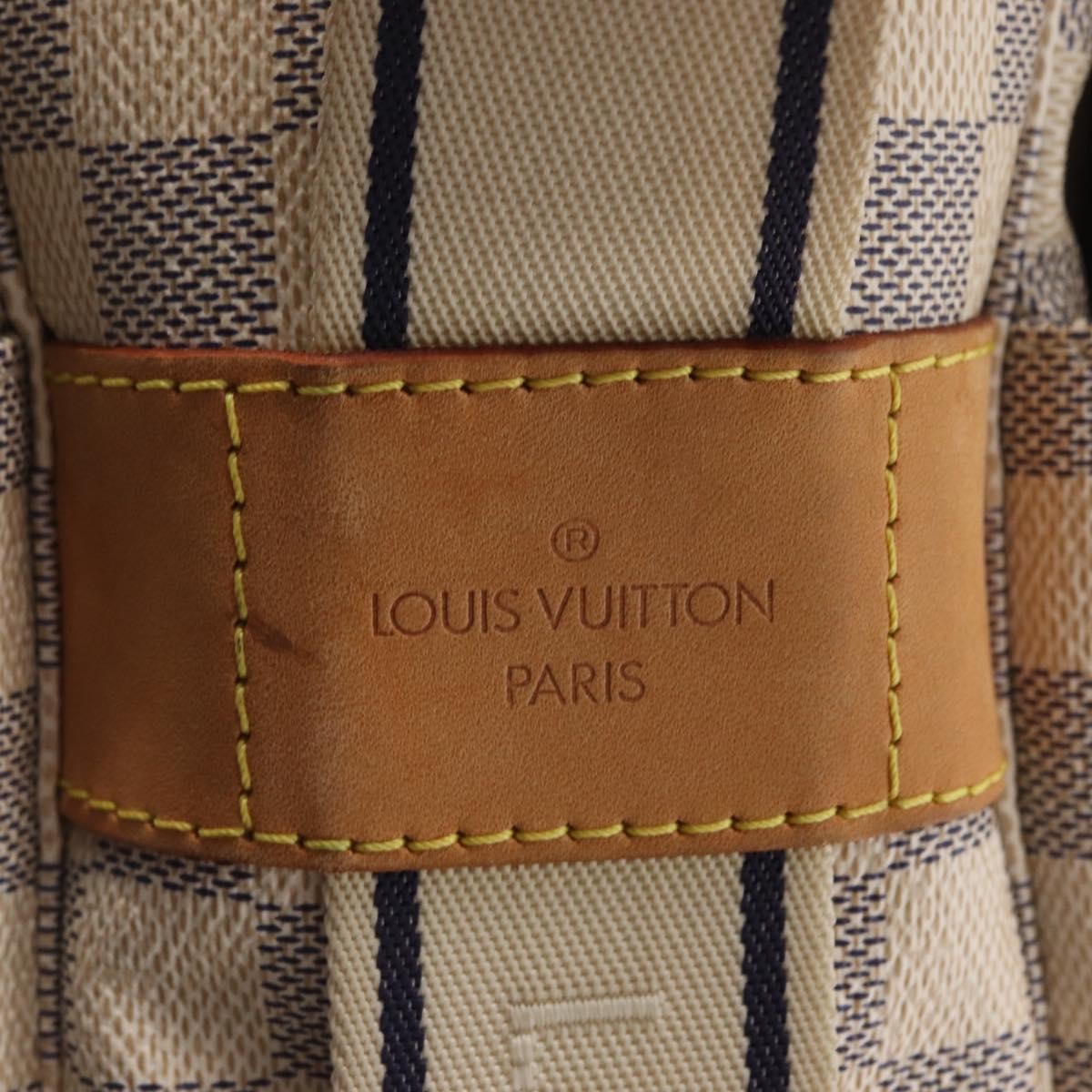 Louis Vuitton Naviglio Handbag Damier, WHITE, CANVAS, Shoulder bag