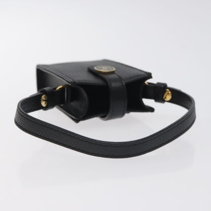 Chanel Cigarette Case Leather, BLACK, LEATHER, Clutche & pouche