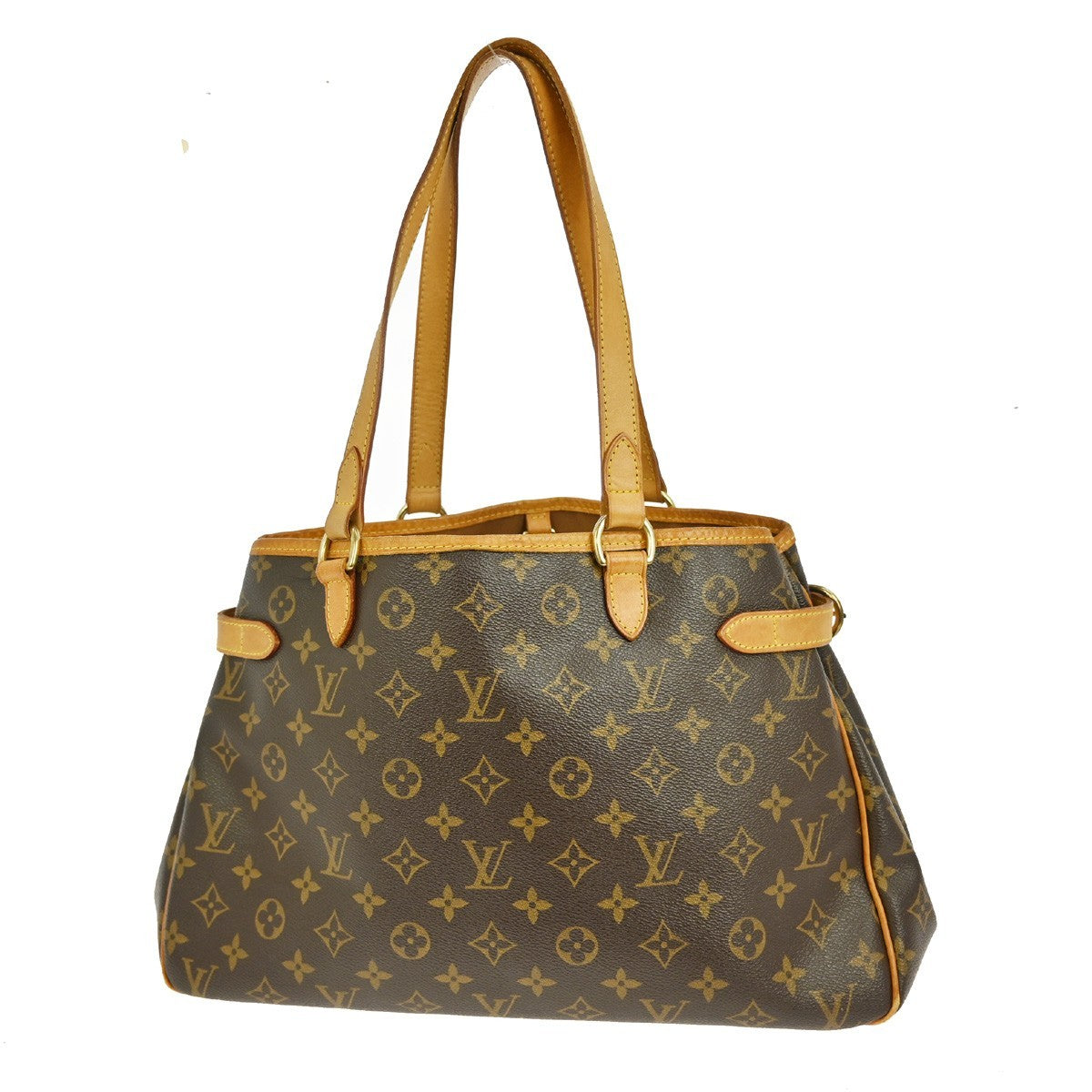 Louis Vuitton Batignolles Handbag Monogram Canvas, BROWN, CANVAS, Handbag