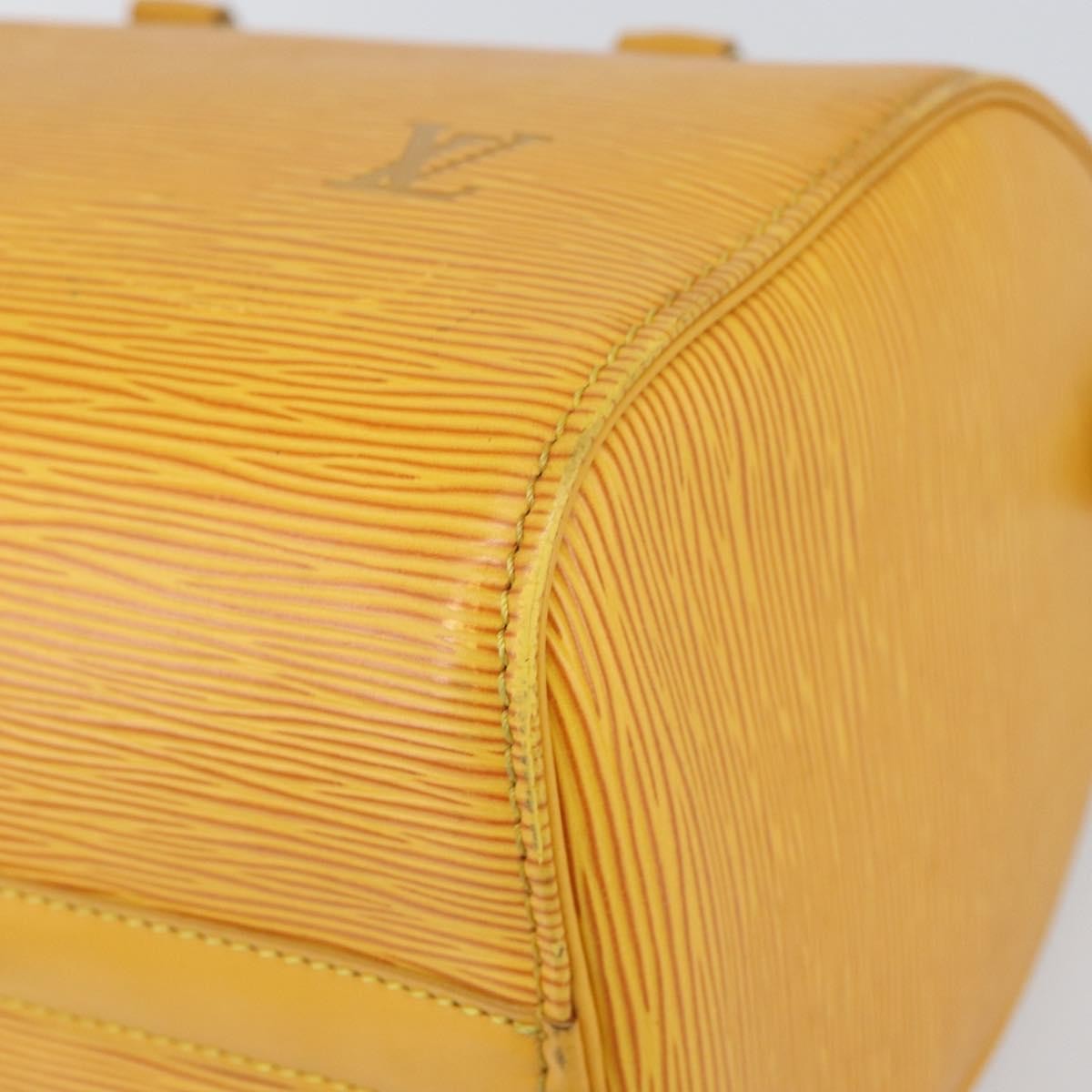 Louis Vuitton Speedy Handbag Epi Leather, YELLOW, LEATHER, Handbag