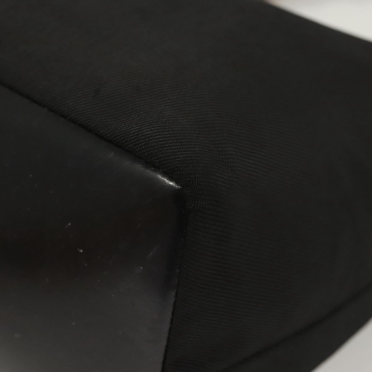 Gucci Vintage Bamboo Handle Bag Nylon, BLACK, NYLON, Handbag