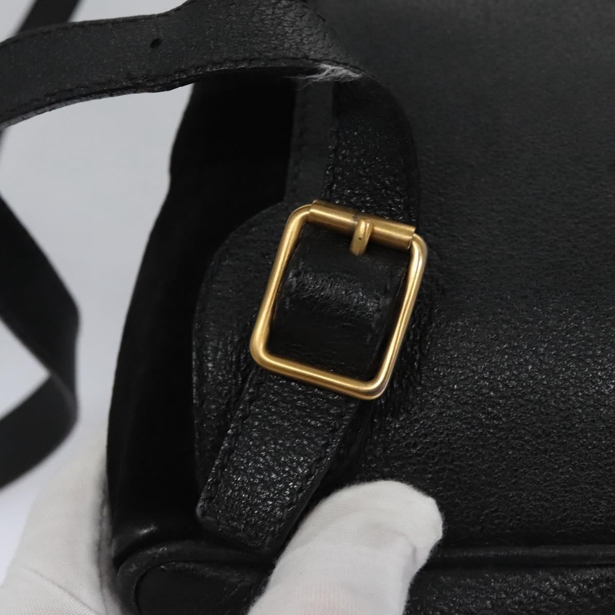 Gucci Gucci bamboo backpack daim, BLACK, SUEDE, Backpack