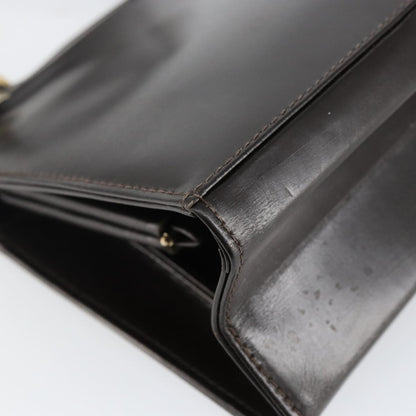 Fendi Vintage Top Handle Bag Leather, BROWN, LEATHER, Handbag