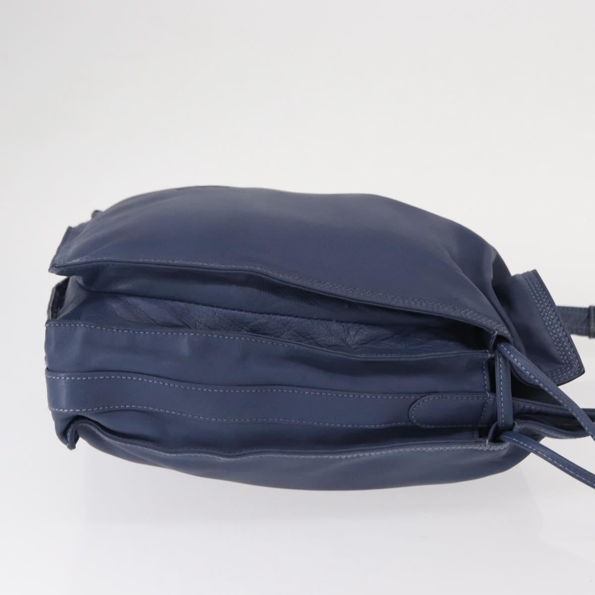 Loewe Flamenco Bag Leather, BLUE, LEATHER, Shoulder bag