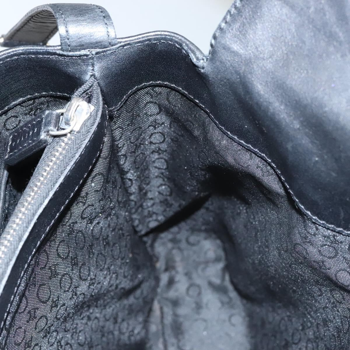 Celine C Macadam Handbag Canvas, BLACK, CANVAS, Handbag