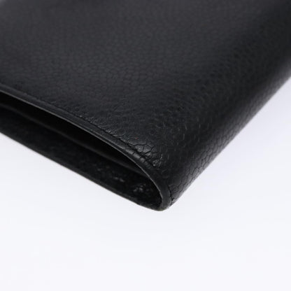 Chanel CC Bifold Wallet Quilted Caviar, BLACK, LEATHER, Wallets