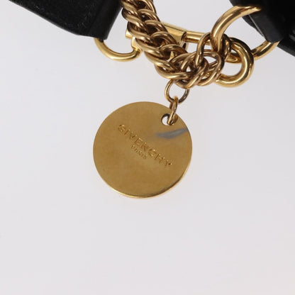 Givenchy GV3 Flap Bag Leather, BLACK, LEATHER, Shoulder bag