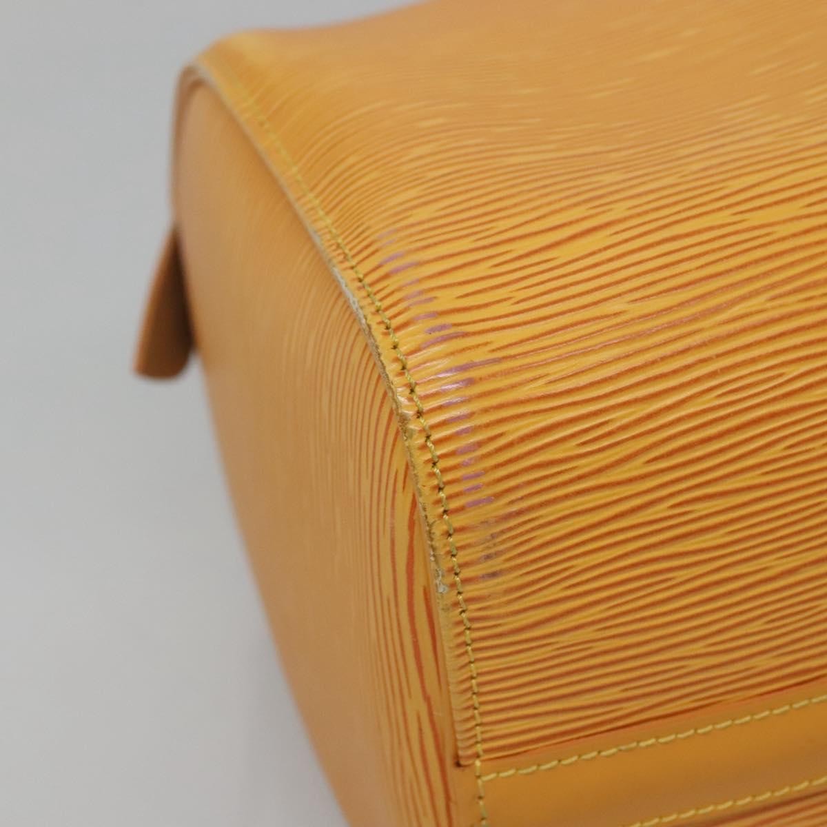 Louis Vuitton Speedy Handbag Epi Leather, YELLOW, LEATHER, Handbag