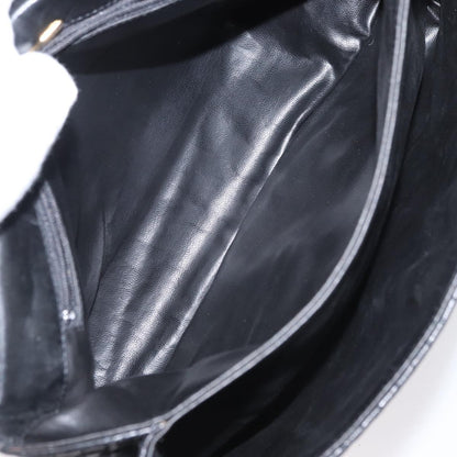 Bally Vintage Handbag Quilted Leather, BLACK, LEATHER, Handbag