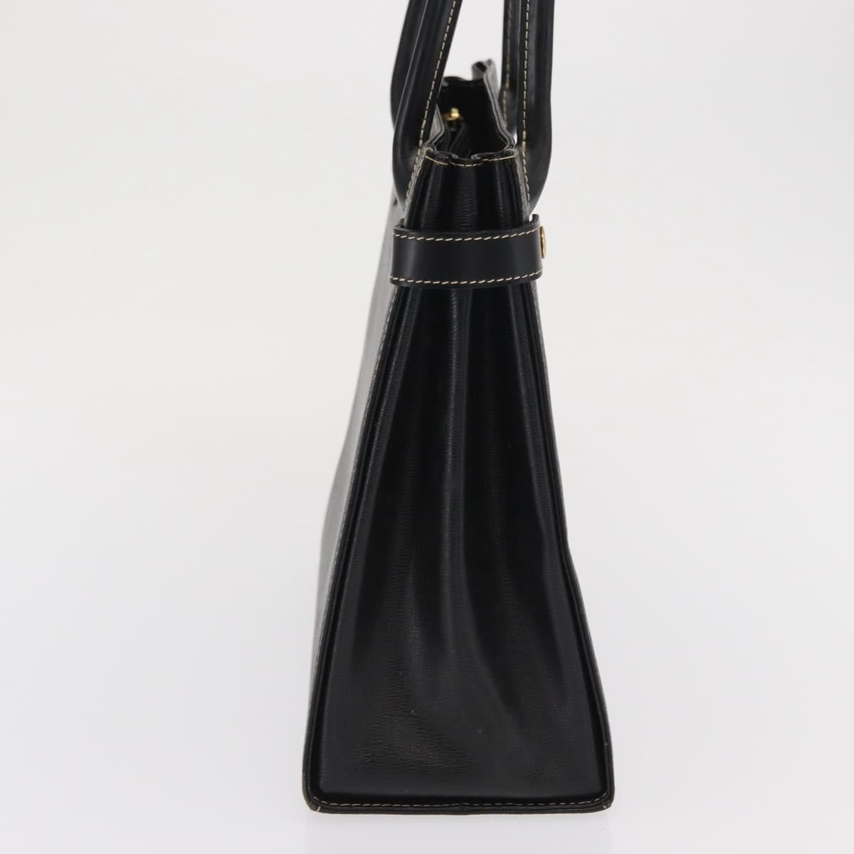 Burberry Vintage Handbag Leather, BLACK, LEATHER, Handbag