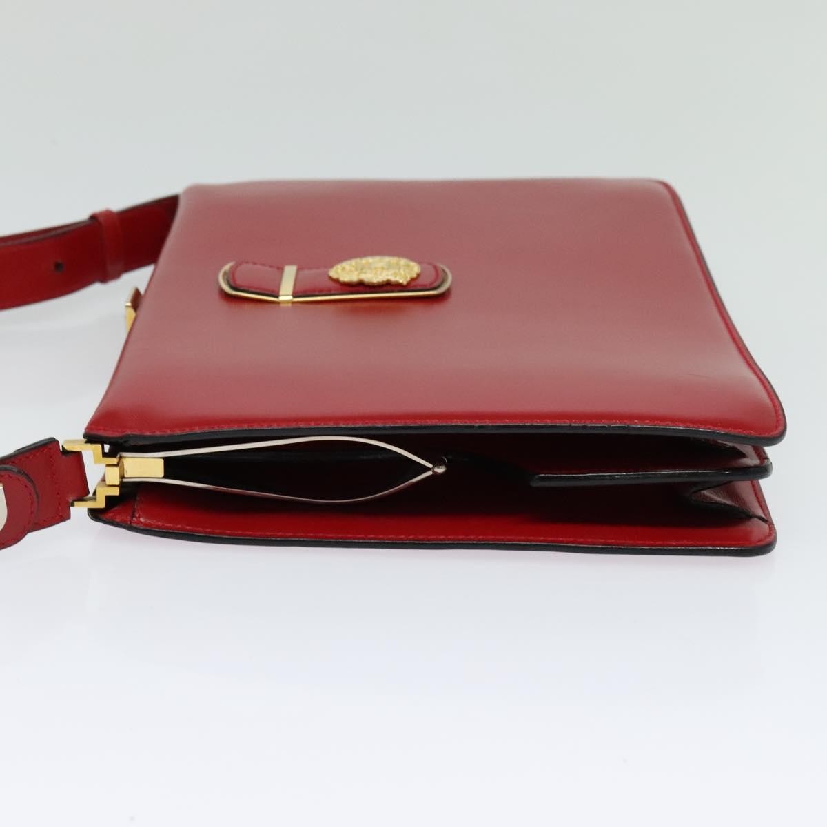 Celine Shoulder Bag Leather, RED, LEATHER, Shoulder bag