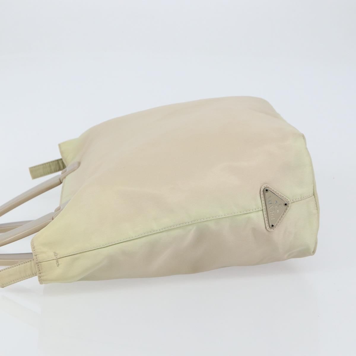 Prada Resin Handle Tote Tessuto, BEIGE, NYLON, Tote bag