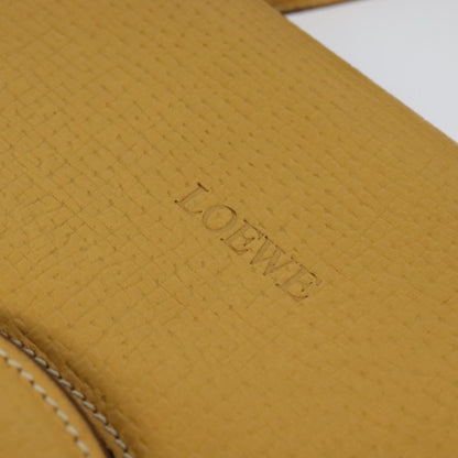 Loewe Barcelona Shoulder Bag Leather, YELLOW, LEATHER, Shoulder bag