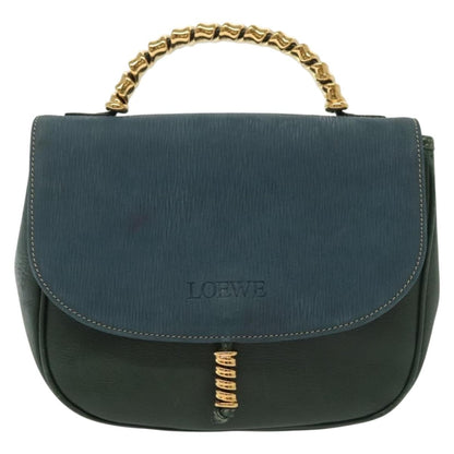 Loewe Vintage Velazquez Top Handle Bag Leather, GREEN, LEATHER, Handbag
