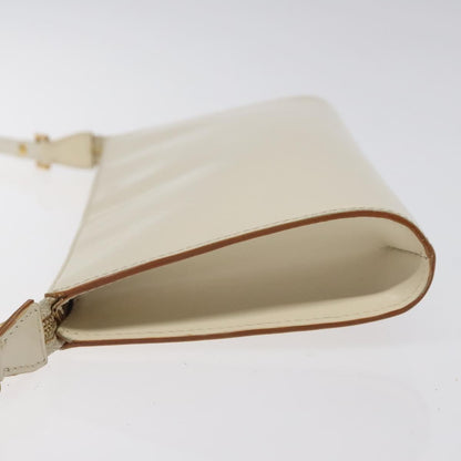 Salvatore Ferragamo Gancini Shoulder Bag Leather, BEIGE, LEATHER, Shoulder bag